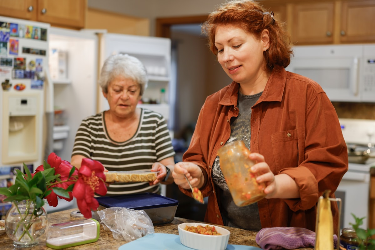 Woman enjoying nutritious meal
